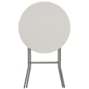 Flash Furniture RB-32RB-BAR-GW-GG 31 1/2" Round Folding Table w/ Granite White Plastic Top, 43 1/2"H thumbnail 4