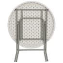 Flash Furniture RB-32R-GW-GG 31 1/2" Round Folding Table w/ Granite White Plastic Top, 30 1/4"H thumbnail 4