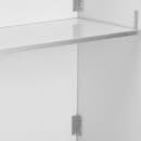 Flash Furniture XA-BAR-48-WH-GG 47 3/4" Folding Portable Bar - Removable Aluminum Top, White Laminate Front thumbnail 8