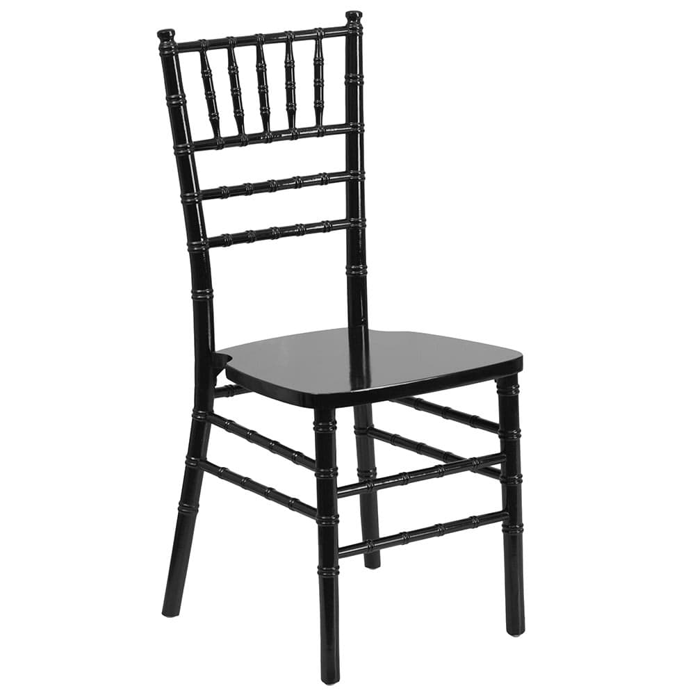 Flash Furniture XS-BLACK-GG Chiavari Chair - Acacia Wood, Black