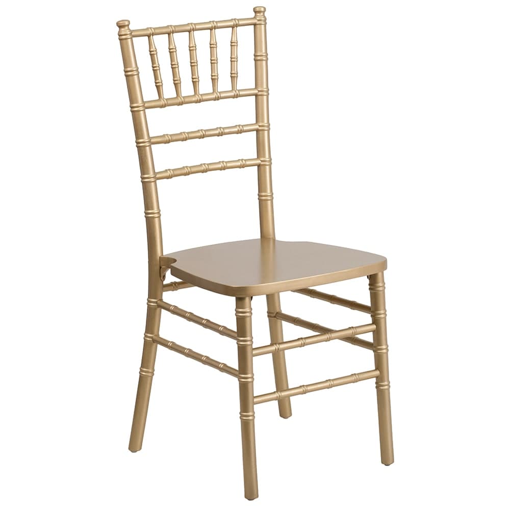 Flash Furniture XS-GOLD-GG Chiavari Chair - Acacia Wood, Gold