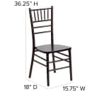 Flash Furniture XS-WALNUT-GG Chiavari Chair - Acacia Wood, Walnut thumbnail 2