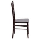 Flash Furniture XS-WALNUT-GG Chiavari Chair - Acacia Wood, Walnut thumbnail 3