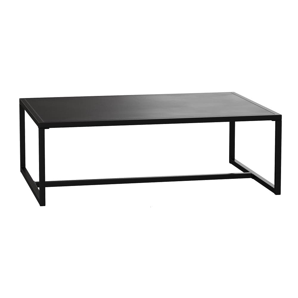 Flash Furniture XU-T6R60USO-1T-BK-GG Rectangular Patio Coffee Table - 45" x 32", Steel, Black