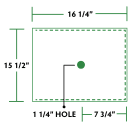 Oil Solutions Group Masterfil® Rectangular Filter Envelopes - 16 1/4" x 15 1/2", Flat Sheet (FE1517) thumbnail 2
