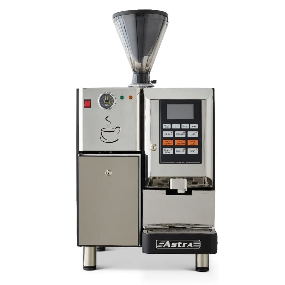 Astra Super Automatic Self Serve Espresso Machine w/ (1) Hopper & 4 1/5 liter Boiler - 110v (SM111-1)