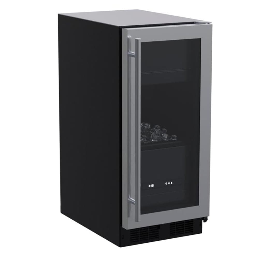 Marvel MLCL215SG01B 15"W Full Cube Undercounter Ice Machine - 39 lbs/day, Air Cooled