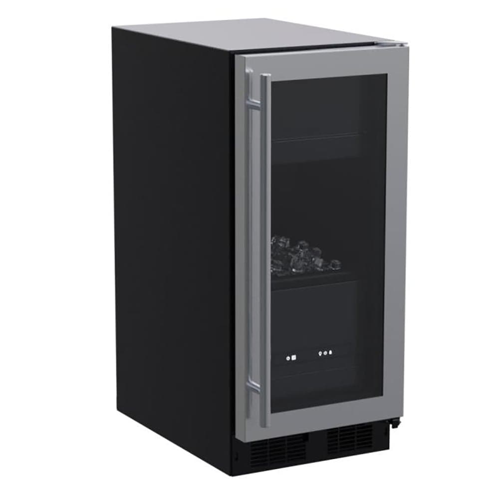 Marvel MLCP215SG01B 15"W Full Cube Undercounter Ice Machine - 39 lbs/day, Air Cooled