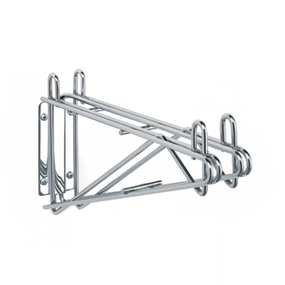 StoreIt 14" Wire Double Wall-Mount Shelf Bracket, Chrome (SI-SS-14DBL-CH)