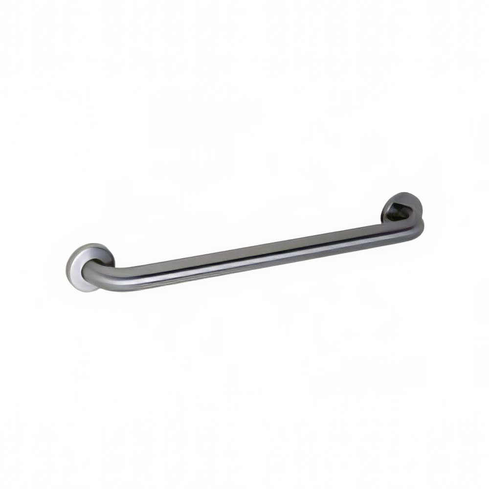 Gamco 125SX24T 24" Non Slip Straight Grab Bar w/ 1 1/4" Diameter Snap Flange, Stainless Steel