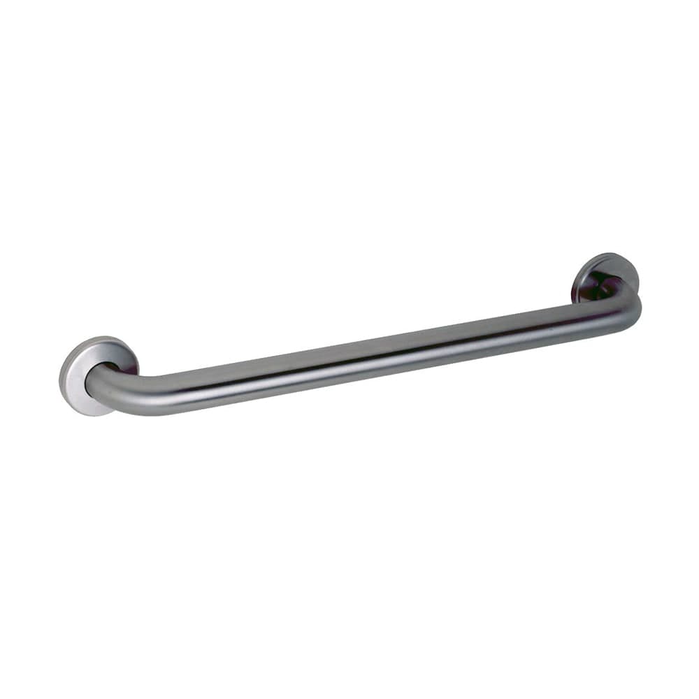 Gamco 150CX18T 18" Non Slip Straight Grab Bar w/ 1 1/2" Diameter Tubing, Satin Finish Stainless Steel