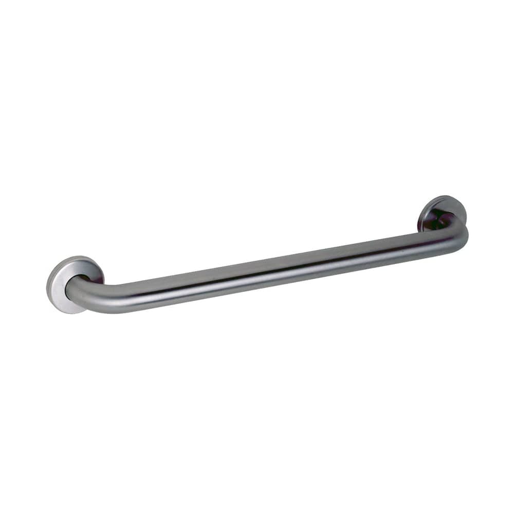 Gamco 150CX24T 24" Non Slip Straight Grab Bar w/ 1 1/2" Diameter Tubing, Satin Finish Stainless Steel