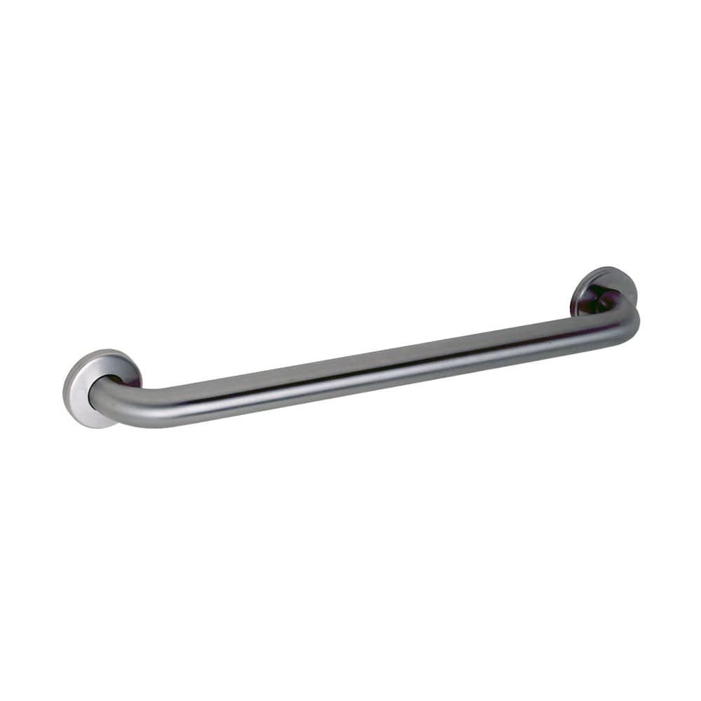 Gamco 150S-5R 32" x 16" Right Hand Configuration Angle Bar w/ 1 1/2" Diameter Tubing, Satin Finish Stainless Steel