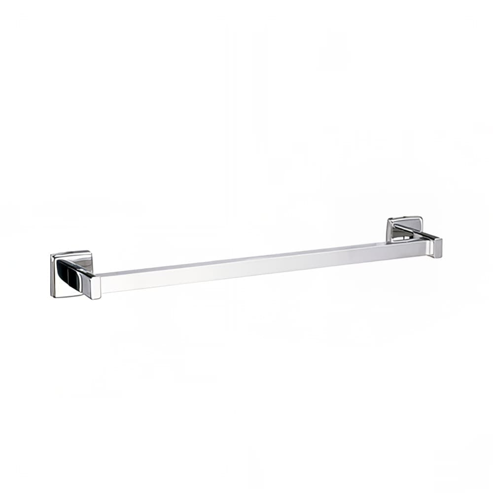 Gamco 7673X18 18" Surface Mounted Towel Bar - Square, Stainless Steel, Bright Finish