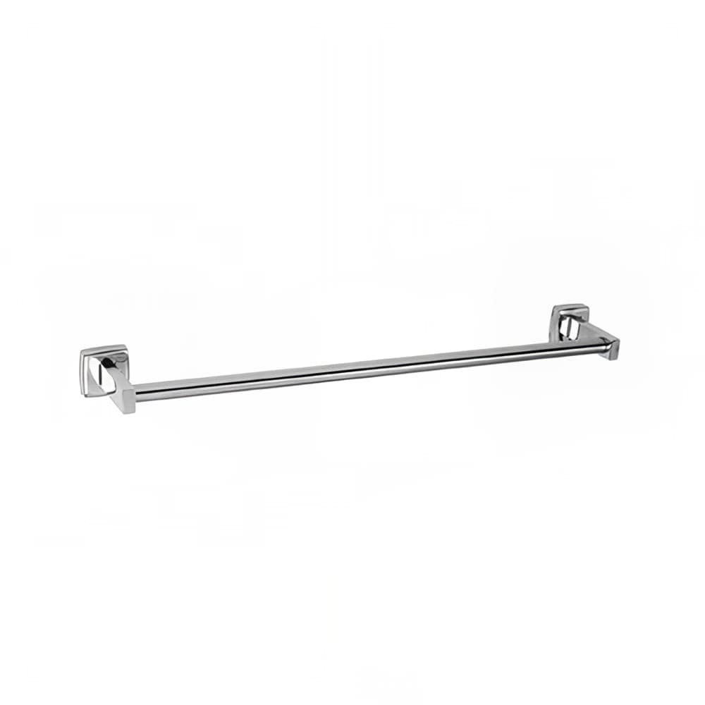 Gamco 76747X18 18" Surface Mounted Towel Bar - Round, Stainless Steel, Satin Finish