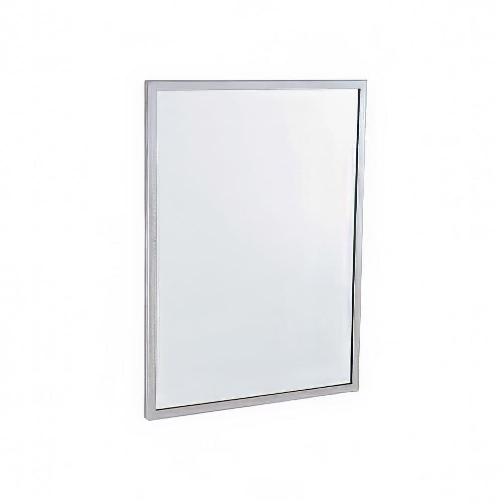 Gamco C-18X36 Channel-Frame Mirror, 18" x 36", Galvanized Steel