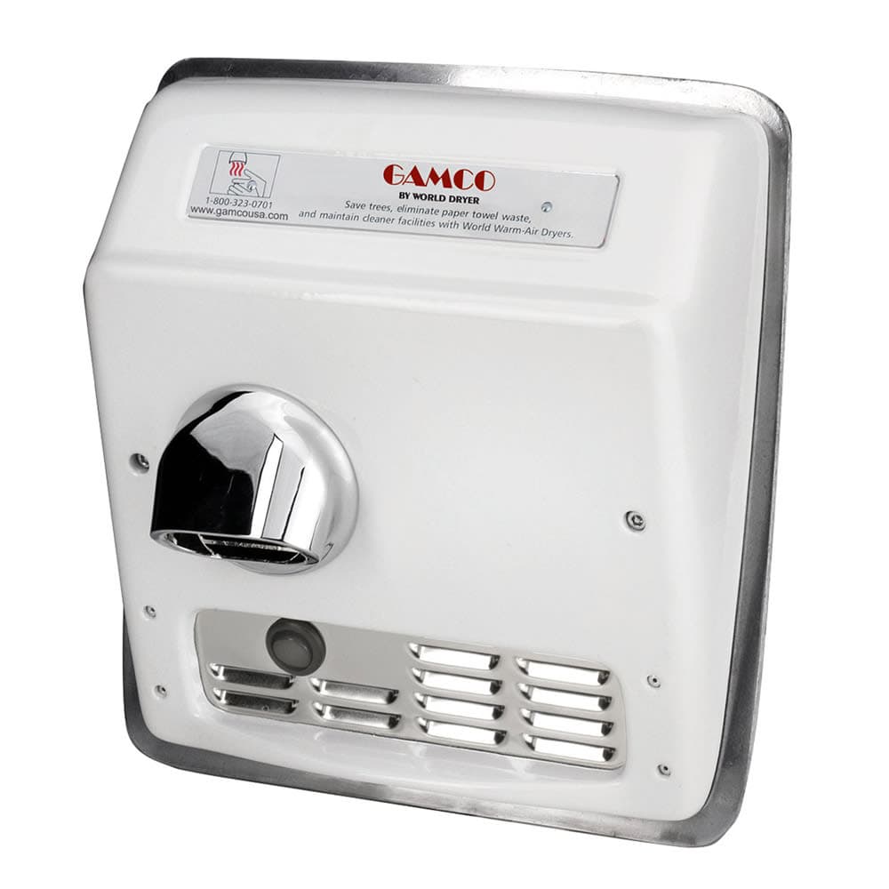 Bobrick DR-5750 115V Recessed Hand Dryer - Porcelain Enamel Finish, 115v