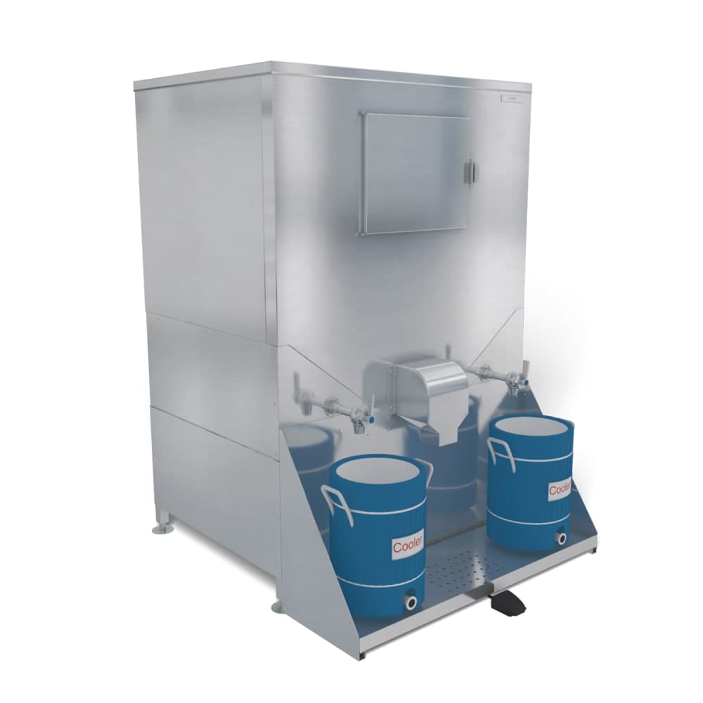 Kloppenberg Floor Model Water & Cube Ice Dispenser - 1078 lb Storage, Bucket Fill, 110v (DISP-1000-IND-TF)