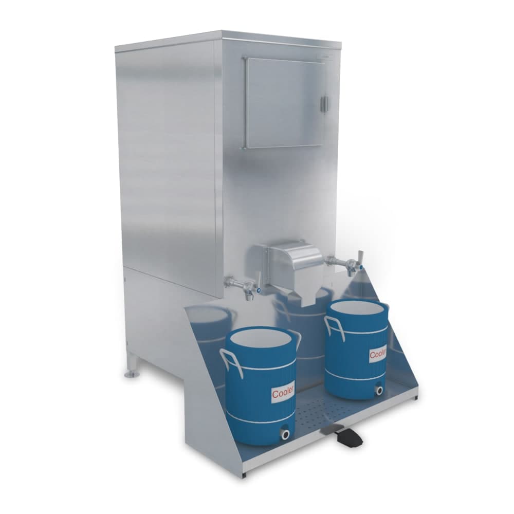 Kloppenberg Floor Model Water & Cube Ice Dispenser - 500 lb Storage, Bucket Fill, 110v (DISP-500-IND)