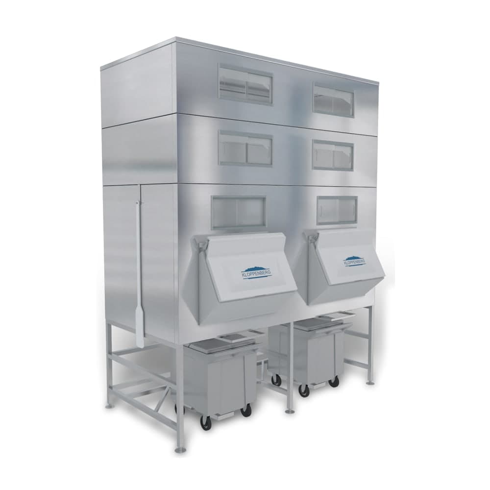 Kloppenberg Center Mounted Ice Bagging & Dispensing System w/ 5039 lb Bin (IFS3400-250)