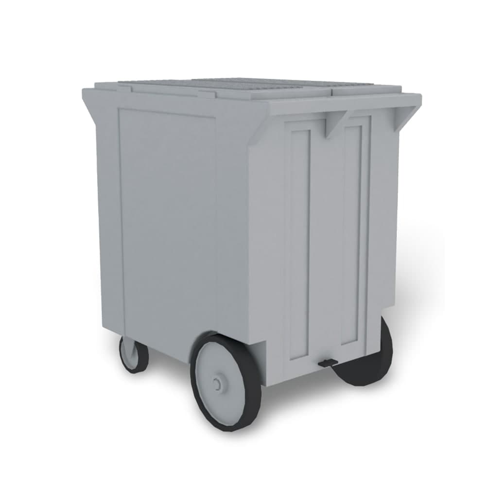 Kloppenberg 250 lb Insulated Mobile Ice Caddy - Polyethylene, Gray (PCC-250)