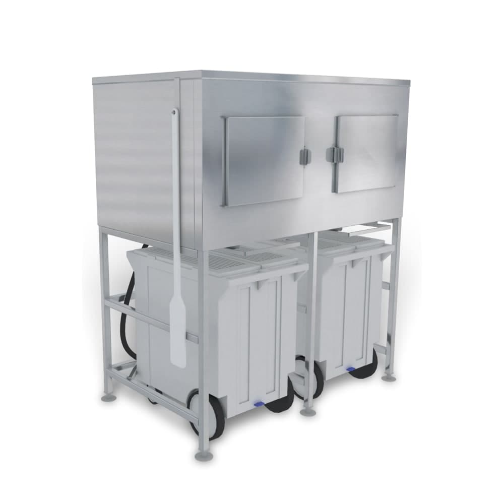Kloppenberg Shuttle Plus Storage® Center Mounted Ice Bagging & Dispensing System w/ 1500 lb Bin (SPS-2)