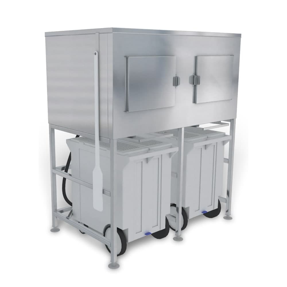 Kloppenberg Shuttle Plus Storage® Center Mounted Ice Bagging & Dispensing System w/ 1800 lb Bin (SPS-2-G)
