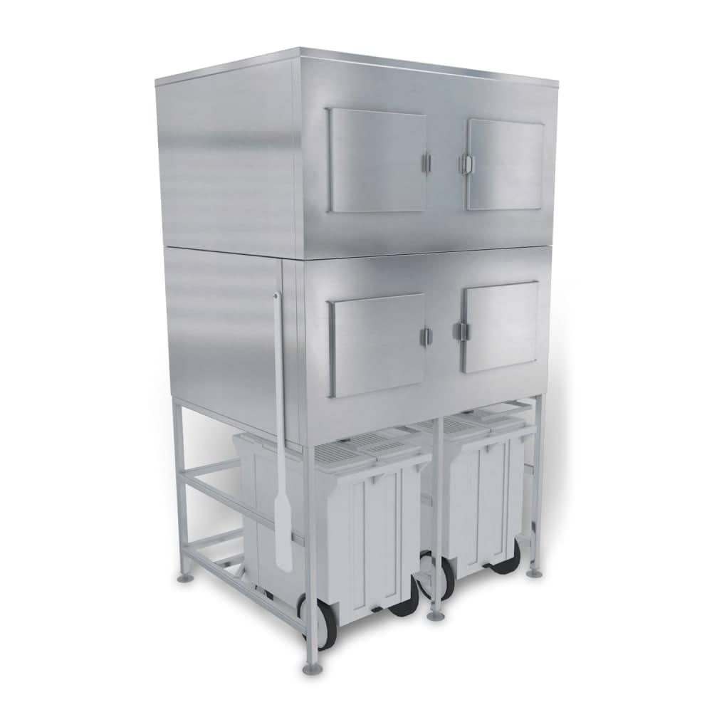 Kloppenberg Shuttle Plus Storage® Center Mounted Ice Bagging & Dispensing System w/ 2500 lb Bin (SPS-2-SL)