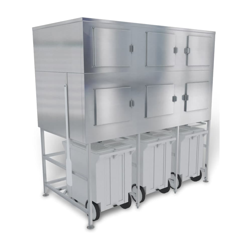 Kloppenberg Shuttle Plus Storage® Center Mounted Ice Bagging & Dispensing System w/ 3400 lb Bin (SPS-3-SL)