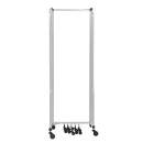 National Public Seating RDG6-7CA 164"L Portable Room Divider w/ (7) Clear Acrylic Panels & Gray Frame - 6'H thumbnail 3