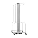 National Public Seating RDG6-7CA 164"L Portable Room Divider w/ (7) Clear Acrylic Panels & Gray Frame - 6'H thumbnail 6