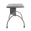 National Public Seating TWPD Teacher's Desk - 48"W x 24"D x 30"H, Steel, Charcoal Slate thumbnail 2