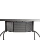 National Public Seating TWPD Teacher's Desk - 48"W x 24"D x 30"H, Steel, Charcoal Slate thumbnail 4