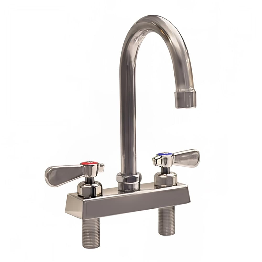 BK Resources EVO-4DM-8G Deck Mount Faucet w/ 8" Gooseneck Spout & 4" Centers