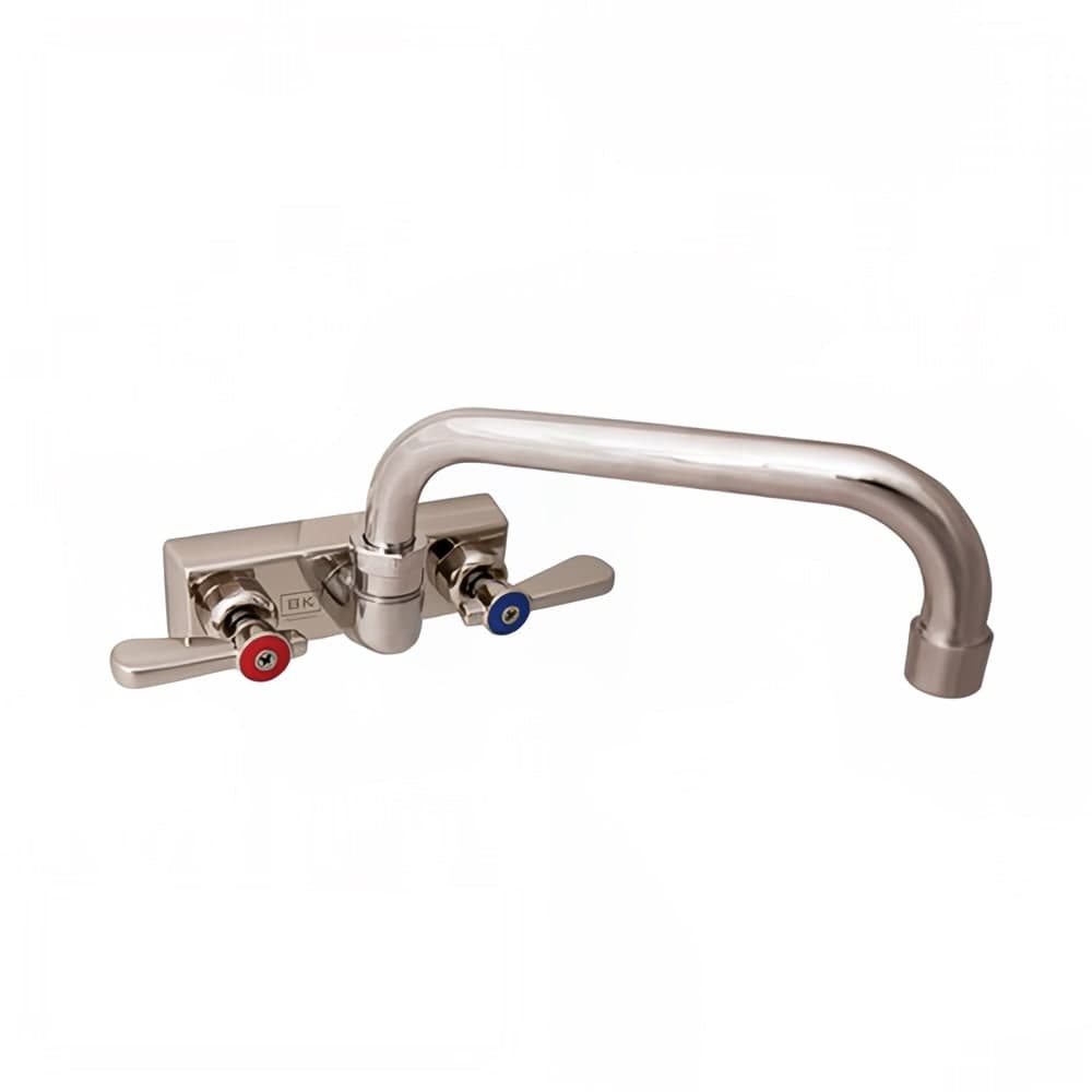 BK Resources EVO-4SM-10 Splash Mount Faucet w/ 10" Swing Spout & 4" Centers