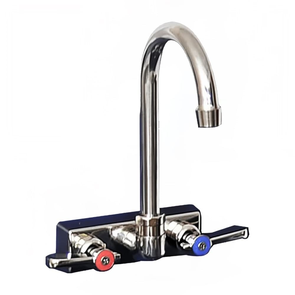 BK Resources EVO-4SM-4G Splash Mount Faucet w/ 4" Gooseneck Spout & 4" Centers