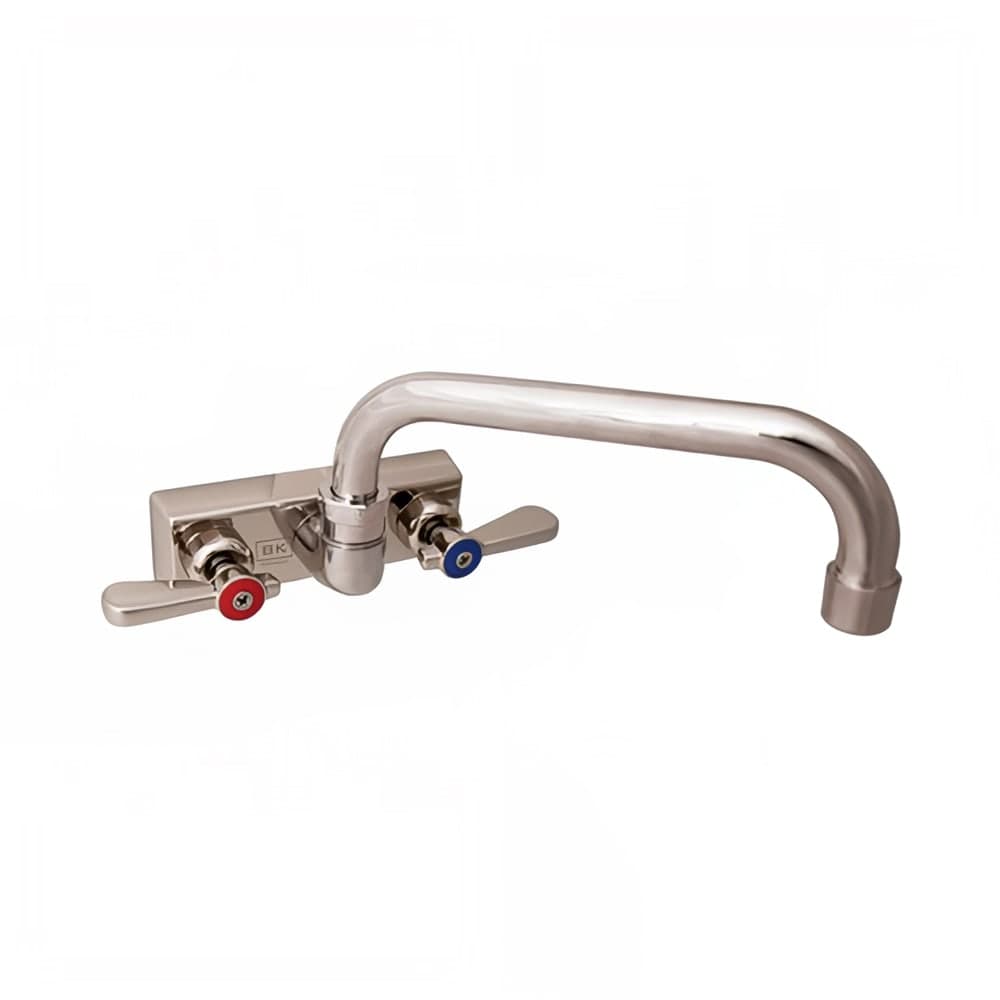 BK Resources EVO-4SM-6 Splash Mount Faucet w/ 6" Swing Spout & 4" Centers