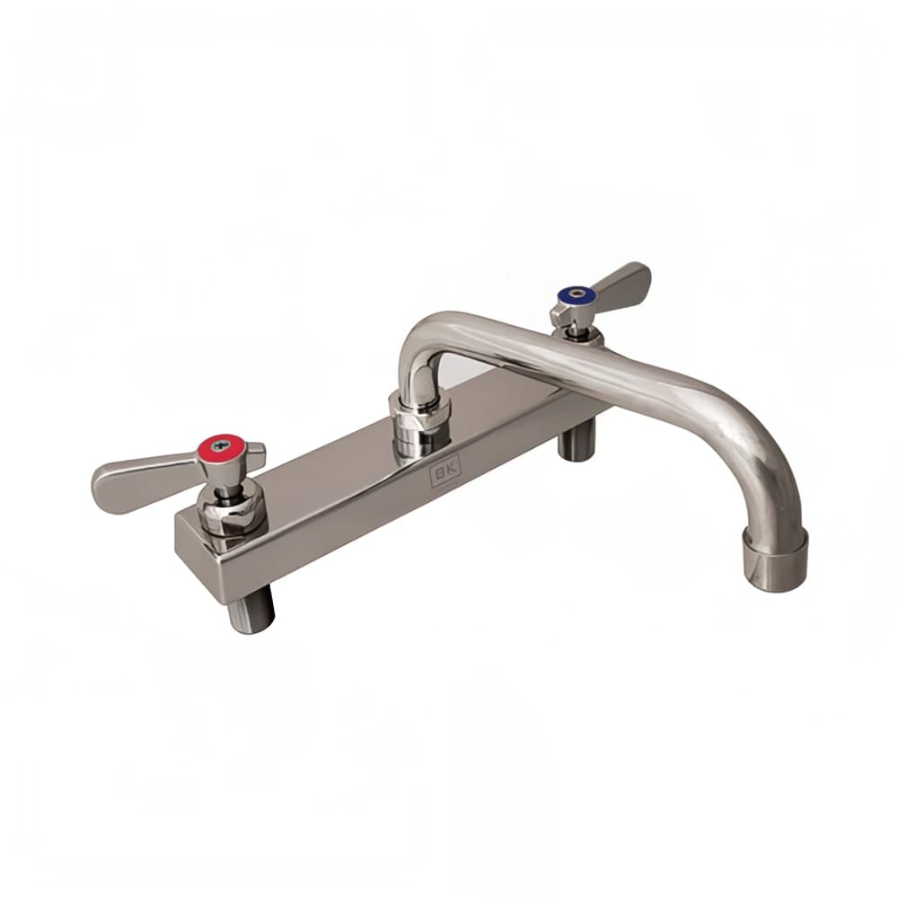 BK Resources EVO-8DM-6 Deck Mount Faucet w/ 6" Swing Spout & 8" Centers