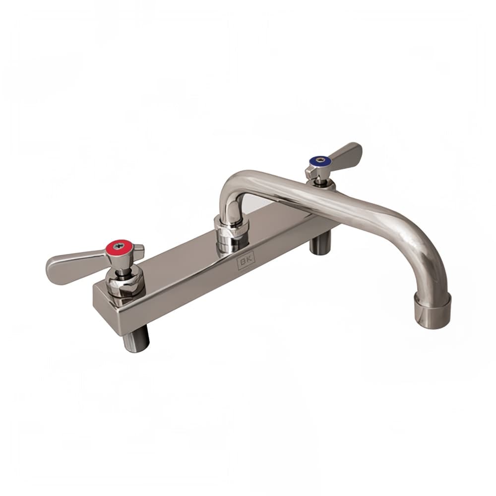 BK Resources EVO-8DM-8 Deck Mount Faucet w/ 8" Swing Spout & 8" Centers