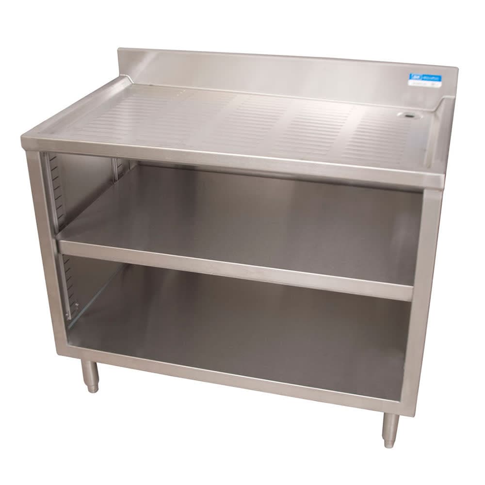 BK Resources UB4-21-GC481 Underbar Glass Rack w/ 3" Backsplash - 48"W x 21"D, Stainless Steel