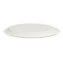 Fineline Oval Disposable Plate - 10 1/4" x 7 3/4", Baggase, White (43OP107) thumbnail 4