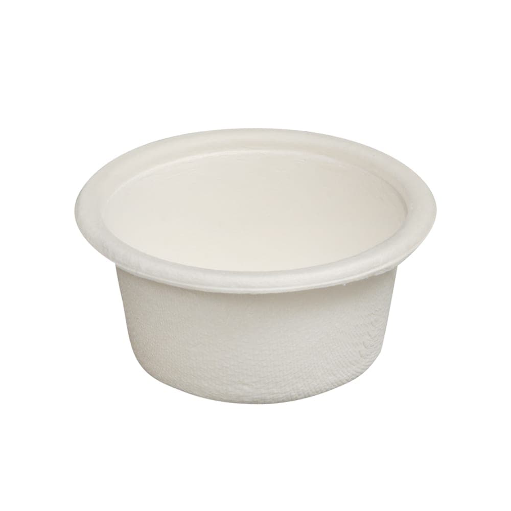Fineline 2 oz Disposable Portion Cup - Bagasse, White (43PC2)