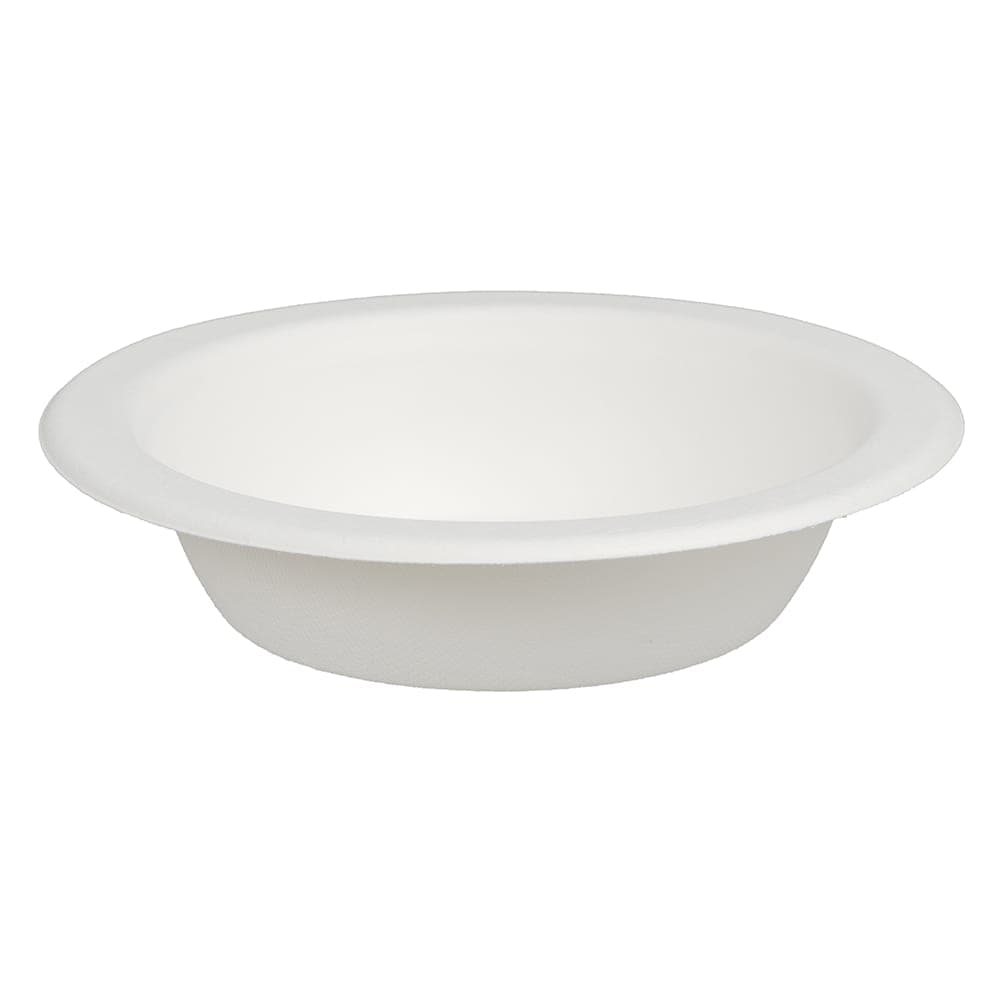 Fineline 16 oz Disposable Bowl - Bagasse, White (43RB16)
