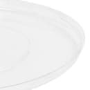Fineline 8" Round Disposable Flat Lid for Round Bowls - PETE Plastic, Clear (42RBFL) thumbnail 4