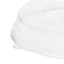 Fineline 8" Round Disposable Dome Lid for Round Bowls - PETE Plastic, Clear (42RBL) thumbnail 2