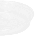 Fineline 8" Round Disposable Dome Lid for Round Bowls - PETE Plastic, Clear (42RBL) thumbnail 4