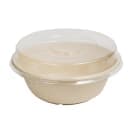Fineline 8" Round Disposable Dome Lid for Round Bowls - PETE Plastic, Clear (42RBL) thumbnail 5