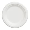 Fineline 7" Round Disposable Plate - Baggase, White (43RP07) thumbnail 3