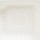 Fineline Disposable Hinged Container - 6"L x 6"W x 3 1/10" H, Bagasse, White (43SH6) thumbnail 7