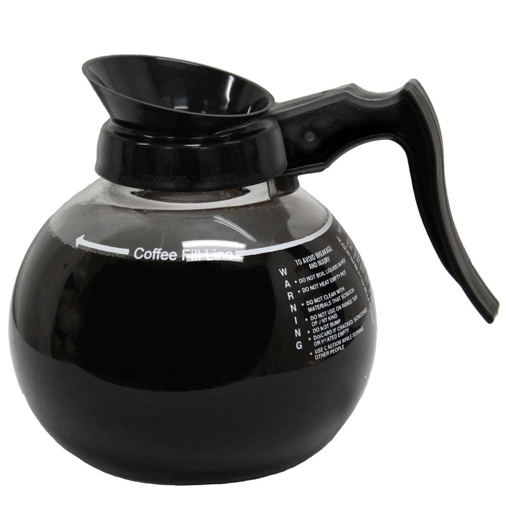 Curtis 70180100306 64 oz Regular Coffee Decanter w/ Black Plastic Handle